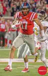 Evan Engram had a career day against Mississippi State. (Photo Credit: Bentley Breland)