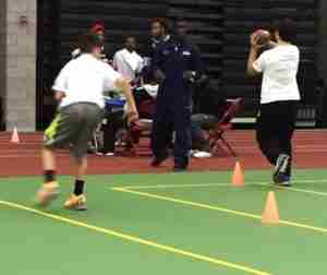 While in New Haven, Ole Miss All American Senquez Golson participated in community service events with local kids.