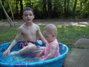 Chance and his sister Collins enjoying a beautiful day in Oxford. (Photo courtest of The Tetrick Family.)