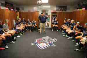 Coach Matt Mott and his Rebels are 3-0-1 so far on this season. (Photo credit: Joshua McCoy, Ole Miss Athletics)