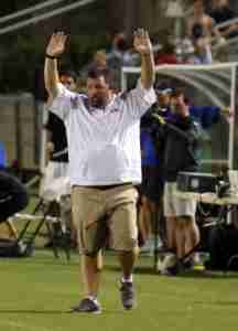Coach Matt Mott and his Rebels are prepared for SEC foes Alabama and LSU this weekend in Oxford. (Photo credit: Joshua McCoy, Ole Miss Athletics)