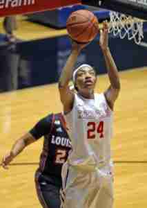Bretta Hart had a team-high 19 rebounds for the Rebels. (Photo credit: Joshua McCoy, Ole Miss Athletics)