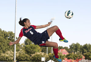 Rafaelle Souza was a star at Ole Miss. Now she's playing in the Olympic semifinals in Rio. (Photo credit: Josh McCoy, Ole Miss Athletics)