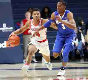 Freshman Berlin Tyree started for the Rebels in the win over Memphis. (Photo credit: Josh McCoy, Ole Miss Athletics)