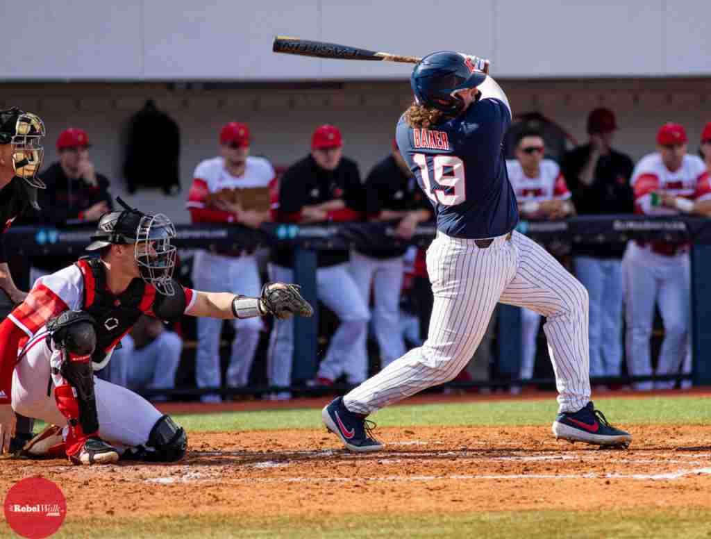 Cael Baker hits a home run.