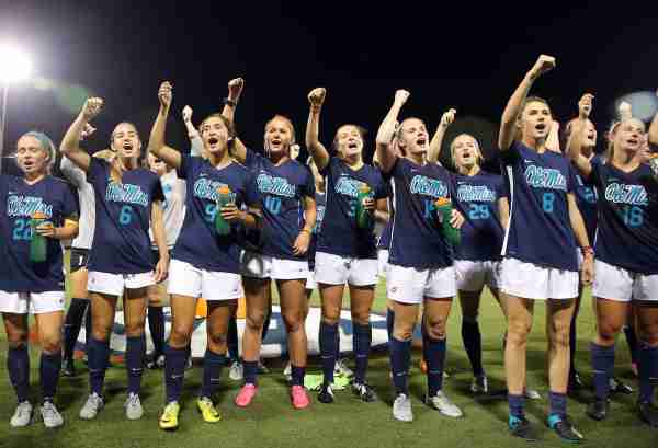 Depth and teamwork leading to success for Coach Mott, Ole Miss soccer