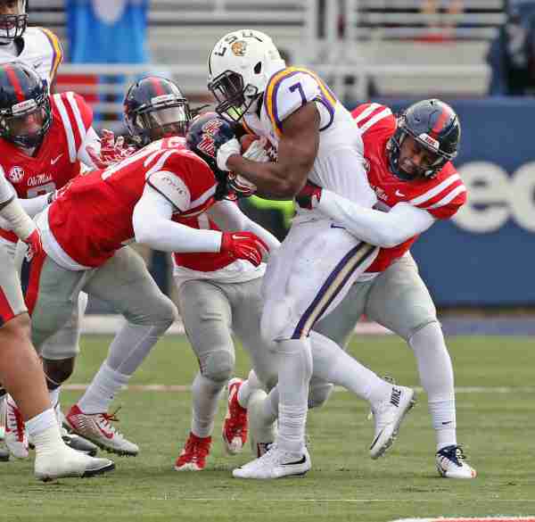 Ole Miss Landshark defense in top form against LSU’s Fournette