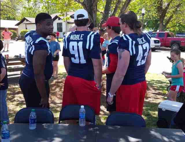 Ole Miss football players help raise awareness about child abuse
