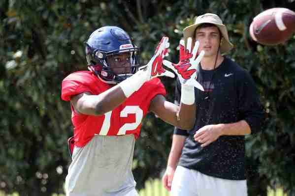 Ole Miss WR Van Jefferson grateful for his father’s help on and off the field
