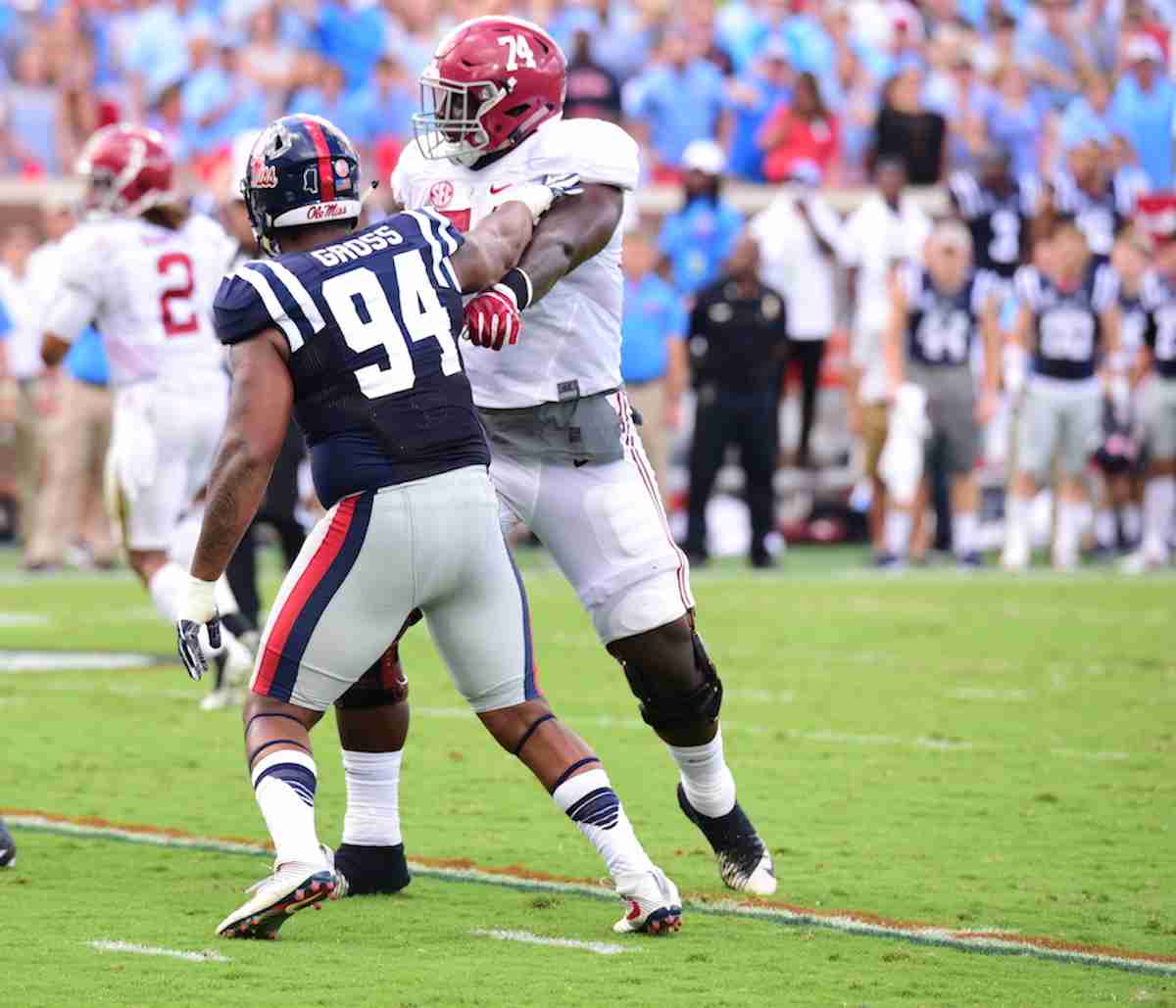 Rebels’ Issac Gross concerned about number of hits on QB Chad Kelly