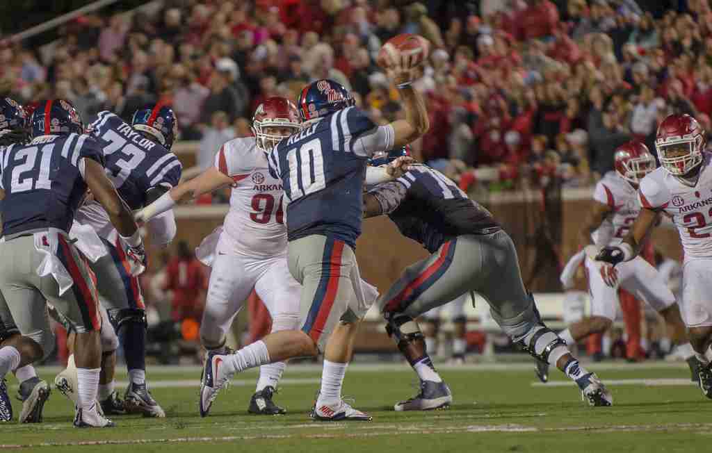 Rebels’ QB Chad Kelly reflects on last year’s Arkansas game