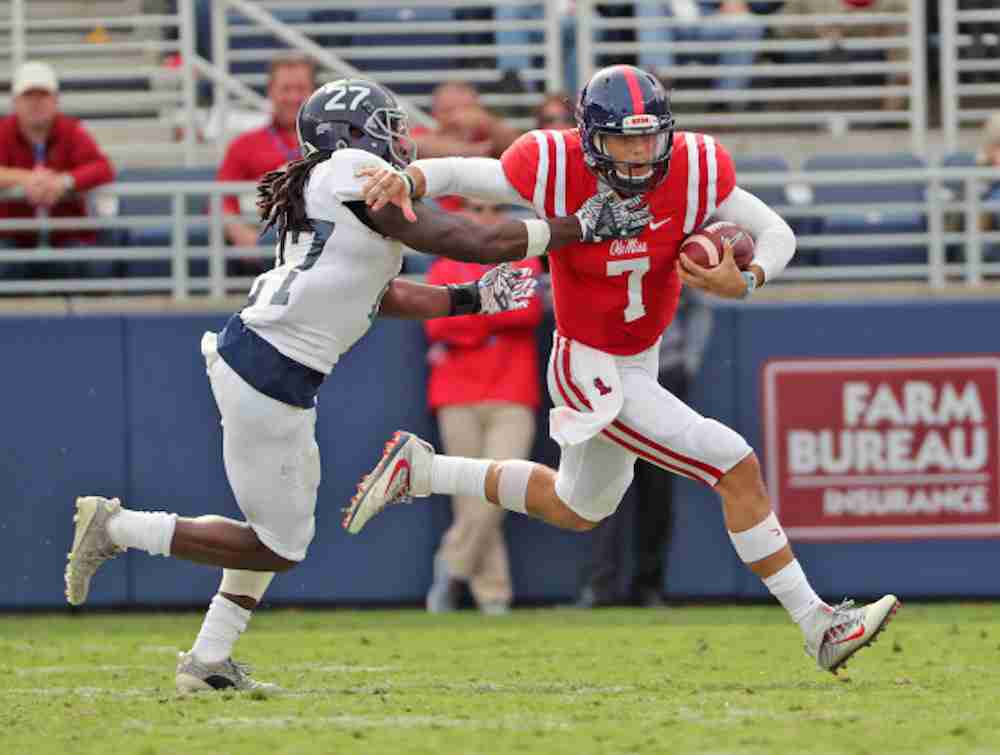 Jason Pellerin prepared to lead Rebels’ offense if Kelly sidelined with injury