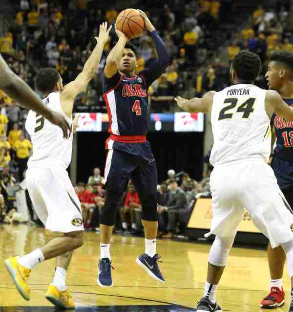 Breein Tyree leads Rebels to overtime win over Missouri