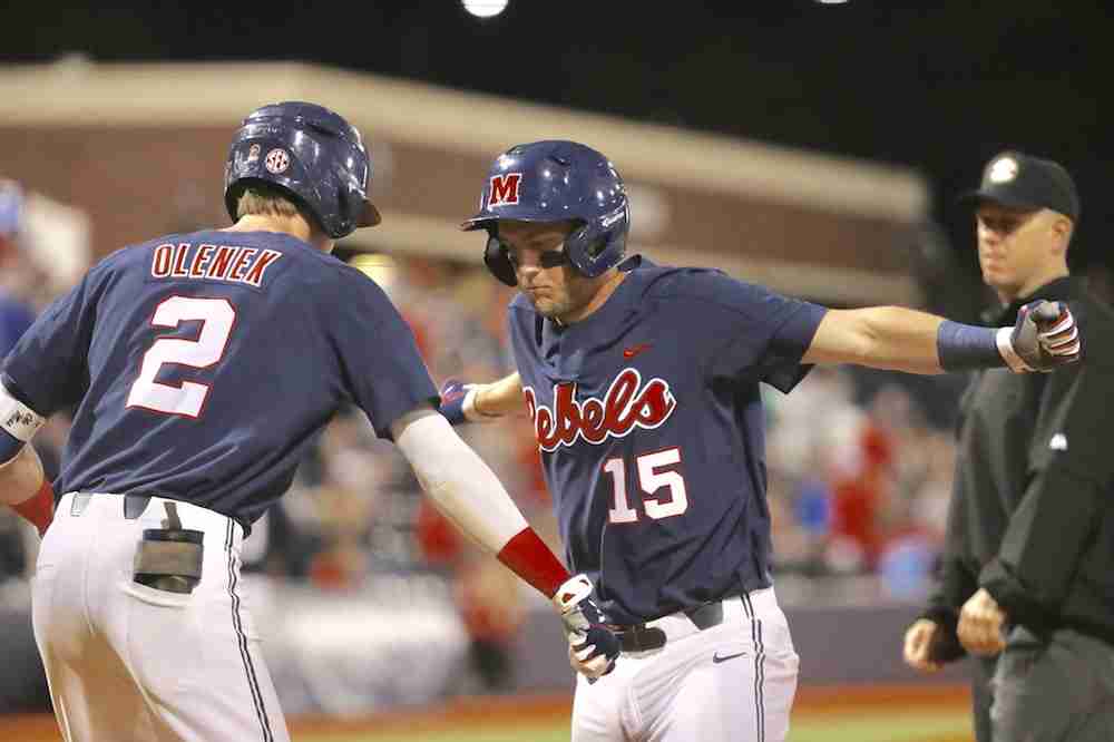 No. 7 Ole Miss falls, 3-2, in game one to No. 12 Georgia
