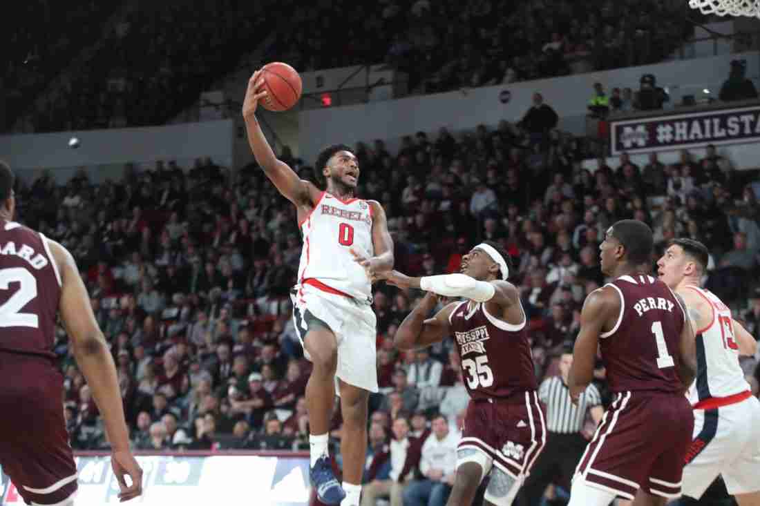 Freshman Hinson’s 26 points lead Ole Miss past State in Starkville, 81-77
