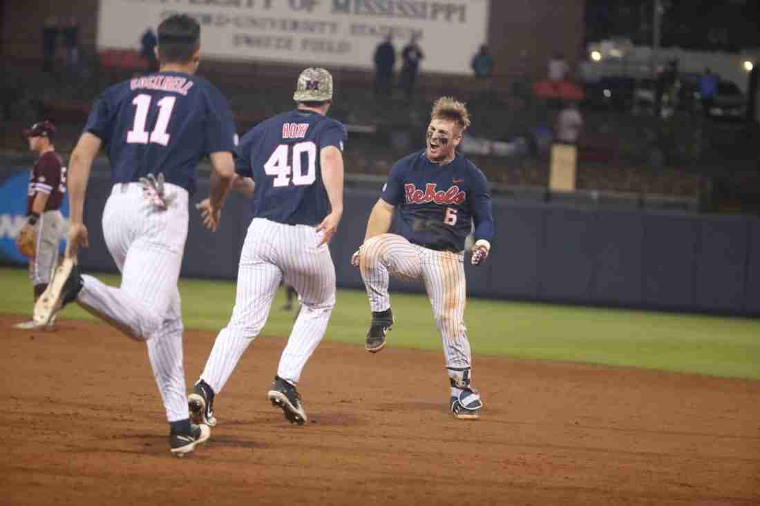 Late surge propels Rebels in 5-4 walk-off win over Aggies in 11th inning