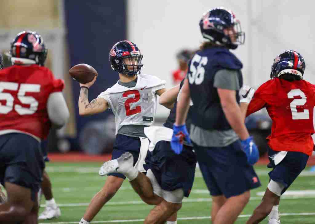 Sights And Sounds From Day One Of Ole Miss Spring Football The Rebel Walk
