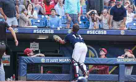 VIDEO: Jacob Gonzalez, Hayden Dunhurst, Coach Bianco talk after Rebs’ 3-2 loss to No. 1 Arkansas
