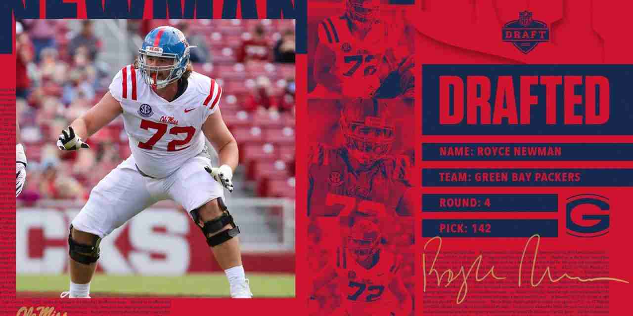 Packers Select Ole Miss OL Royce Newman in Fourth Round of NFL Draft