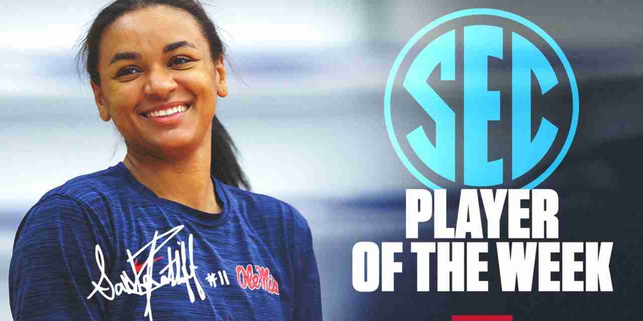 Volleyball’s Ratliff Named SEC Player of the Week