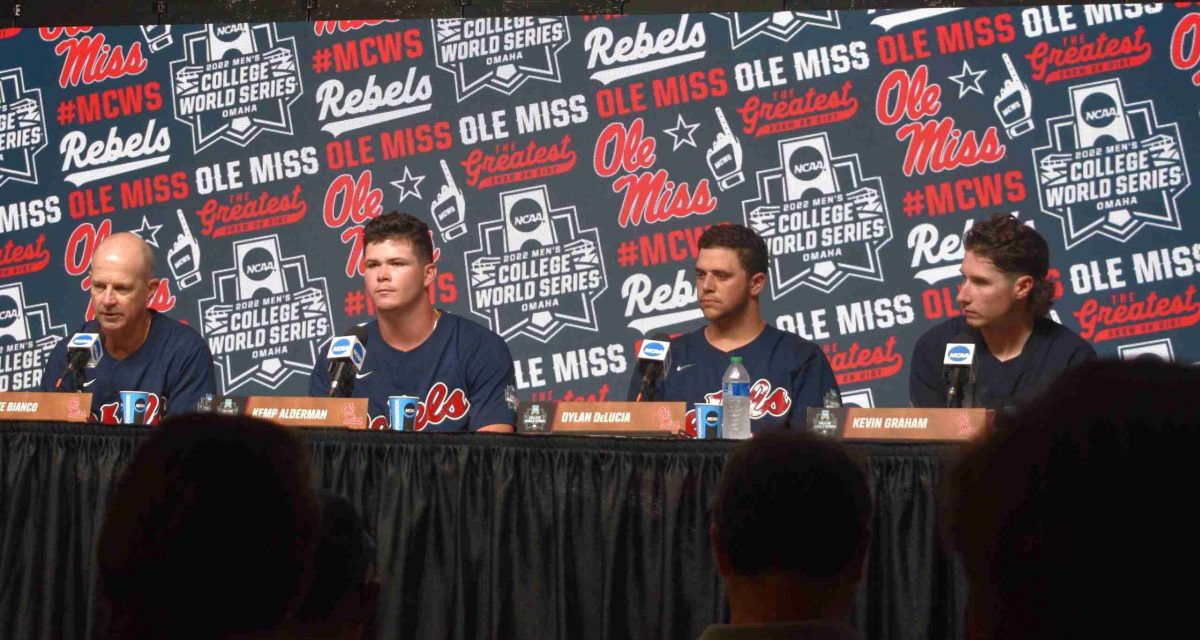 CWS VIDEO: Coach Bianco, Kemp Alderman, Kevin Graham, Dylan DeLucia talk after 5-1 win over Auburn