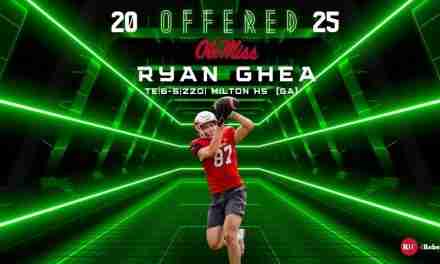Rebels Offer 2025 Tight End Ryan Ghea: A Visit with Ghea and his Head Coach Ben Reaves