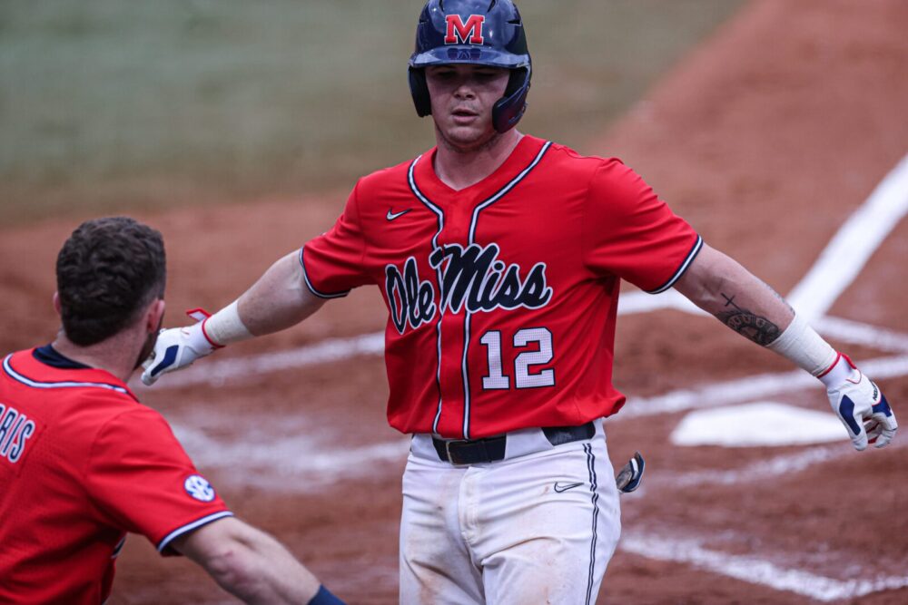 Ole Miss Baseball Holds Uniform Photoshoot on Oxford Square - The