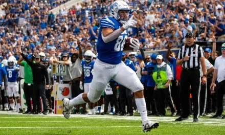 Transfer tight end Caden Prieskorn adds another dimension to Rebels’ offensive arsenal