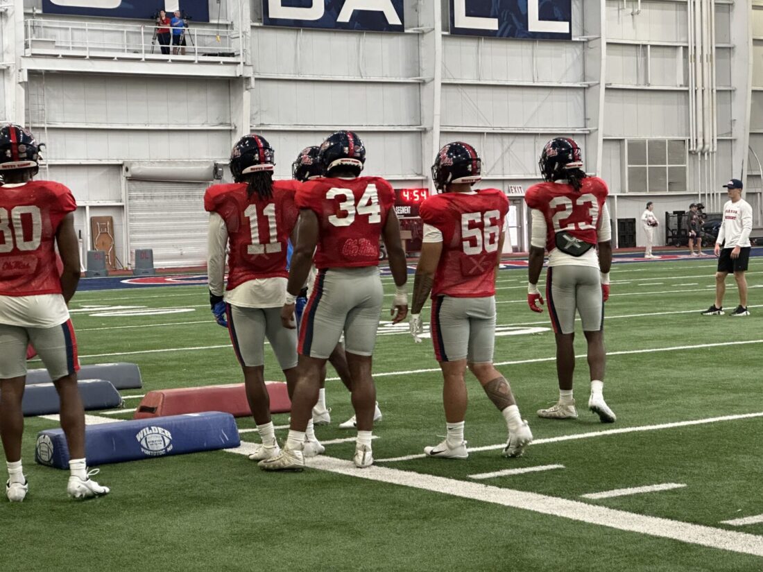 practice-report-rebels-move-indoors-for-thursday-s-football-practice
