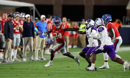 Ole Miss’ Ulysses Bentley IV appreciates the depth of the Rebels’ running back room