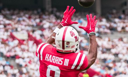 Ole Miss WR Tre Harris’ sets school touchdown record: ‘My mindset going in was to dominate’