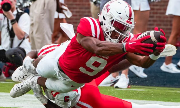 Gamer: On Tre Harris’ excellent day, Ole Miss pounds Mercer 73-7