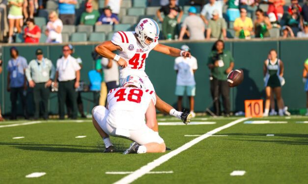A&M transfer kicker Caden Davis has found a home at Ole Miss