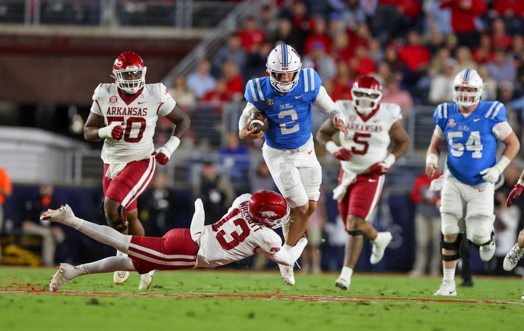 Ole Miss Rebels QB Jaxson Dart To Attend Manning Passing Academy