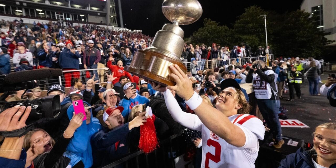 Jaxson Dart reflects after Egg Bowl win: ‘We came into every single game knowing that we worked harder, and I think that’s something that I really fell in love with in this program’