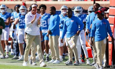 Lane Kiffin talks about the Rebels’ 38-35 win over Texas A&M: ‘Just really proud of the way our guys battled’