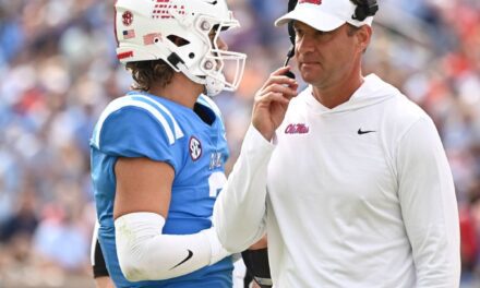 Lane Kiffin and Jaxson Dart: Ole Miss’ dynamic duo is off to an 8-1 start for the second straight season, first time for the Rebs in back-to-back years since 1961-62