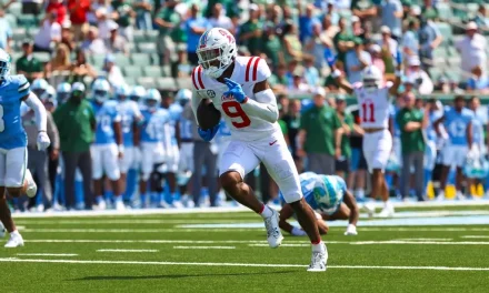 Ole Miss Wide Receiver Tre Harris Named Way-Too-Early All-American by ESPN