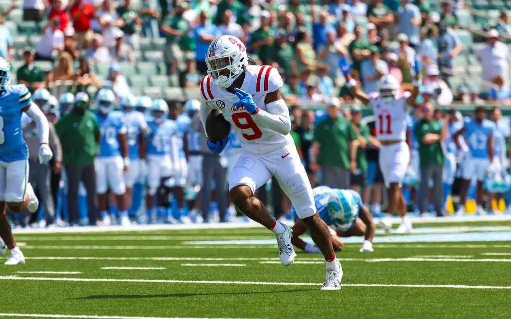 Ole Miss Wide Receiver Tre Harris Named Way-Too-Early All-American by ESPN