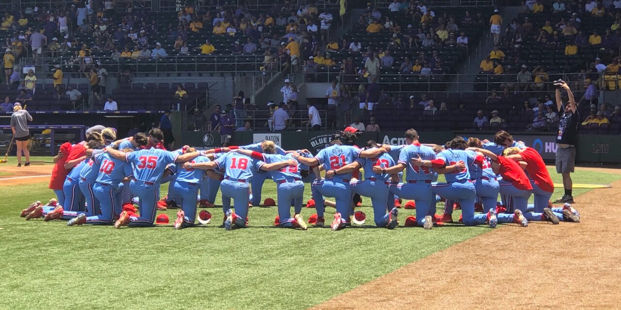 Ole Miss baseball finishes regular season in Baton Rouge with 9-3 loss to LSU; Rebs to face State in game one of SEC Tournament