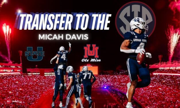 Lane Kiffin and Ole Miss add Utah State Standout Transfer Wide Receiver Micah Davis