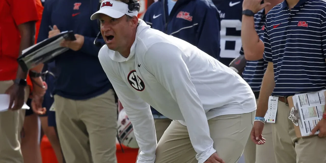 Lane Kiffin on Wednesday’s SEC Coaches Teleconference | Rebels’ coach talks about Arkansas game, fines for rushing the field
