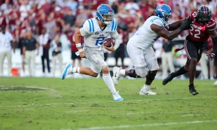 Jaxson Dart discusses the Rebels’ bounce-back win over South Carolina: ‘I was really impressed with how we were able to come together’