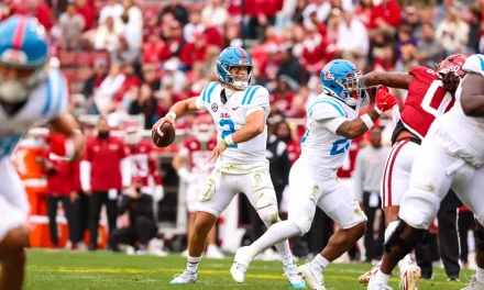 Jaxson Dart Becomes Ole Miss’ Career Leader in Total Offense on Record-Setting Day at Arkansas