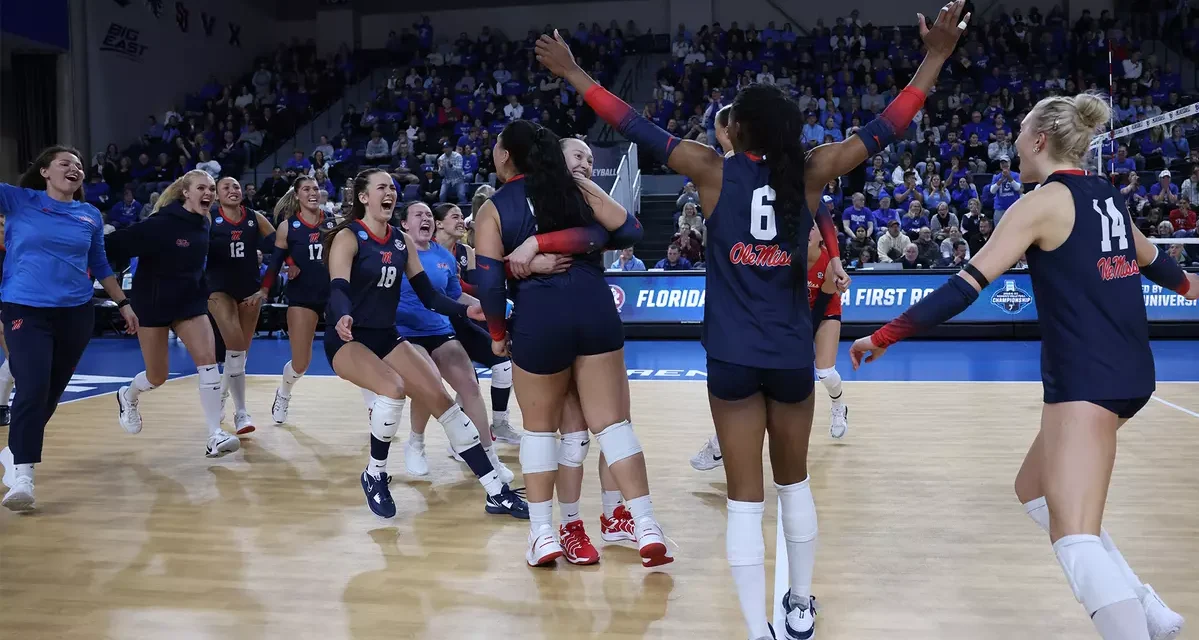 Seniors Shine as Ole Miss Volleyball Unseats No. 21 Florida State in NCAA First Round