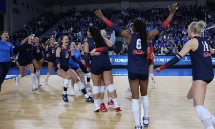 Seniors Shine as Ole Miss Volleyball Unseats No. 21 Florida State in NCAA First Round