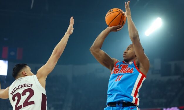 No. 21 Ole Miss’ Furious Comeback Falls Short as Rebels Drop Overtime Road Battle to No. 15 Mississippi State