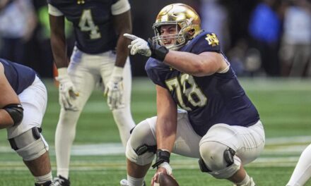 Ole Miss targeting versatile Notre Dame transfer interior offensive lineman Pat Coogan
