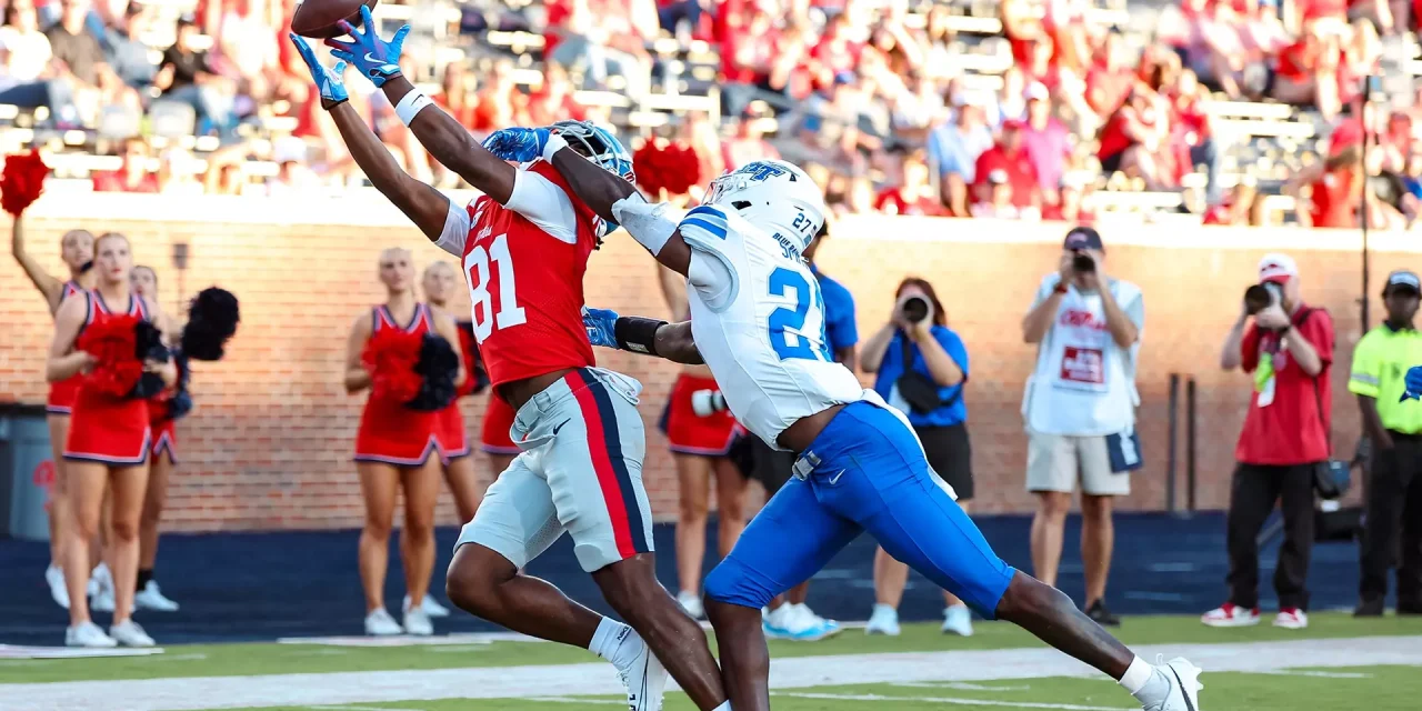 Ole Miss wide receiver Noreel White enters transfer portal