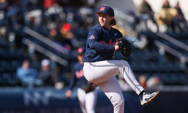 Ole Miss Baseball cruises past Eastern Kentucky, 8-0, behind Elliott’s 10-strikeout day